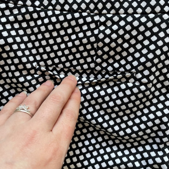 PORTMANS Sz10 Black and white diamond design capri 7/8ths pants - Picture 7 of 10